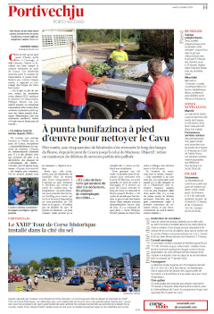 L'article Corse-Matin du 09/10/2023